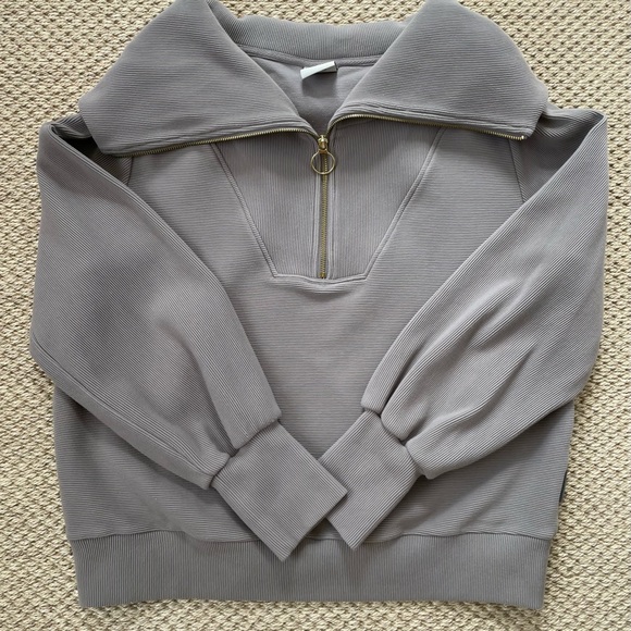 Varley Tops - Varley Vine Half Zip Pullover grey size XL extra large